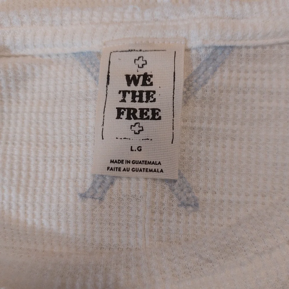 We the Free Ladies Short Sleeve Ribbed Tee- size L